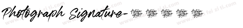 Photograph Signature字体转换